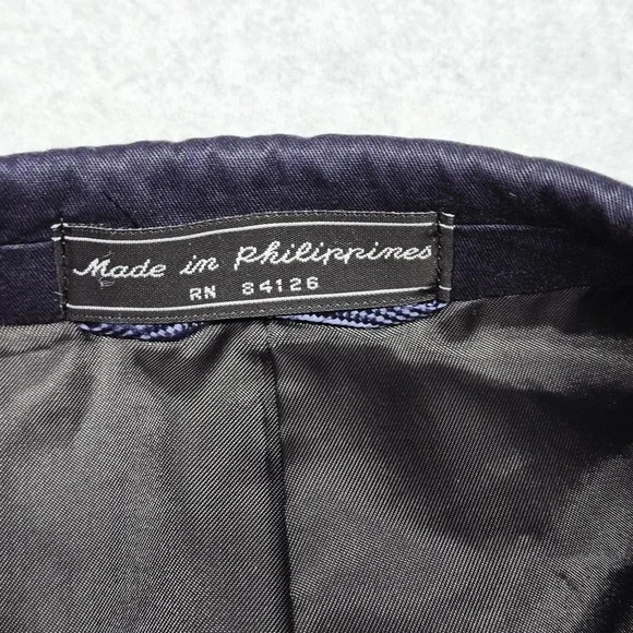 Haspel Blazer Mens 48R Navy Blue Nicholas Suit Cotton Two Button Jacket‎